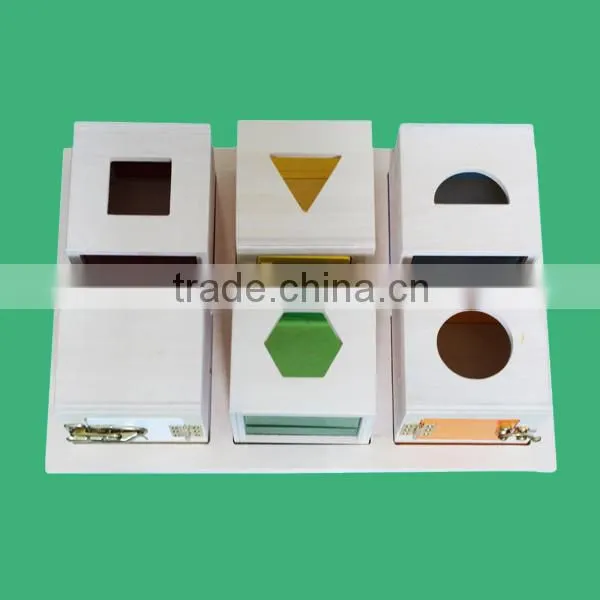 Montessori Wooden Educational Toys Lock Box photo-4