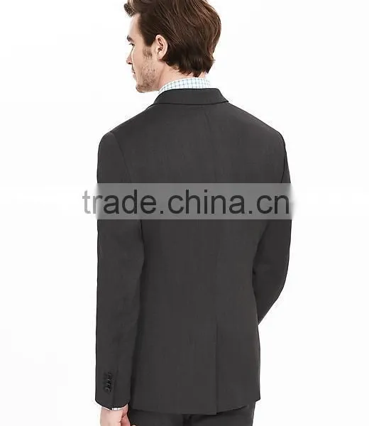 2016 Fashion Men's Black Business Suit Slim Fit photo-3