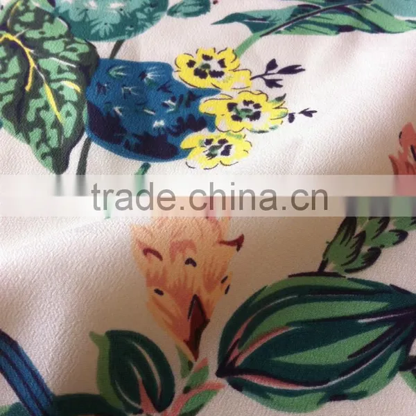 Flower Print Fabric for Women Garments