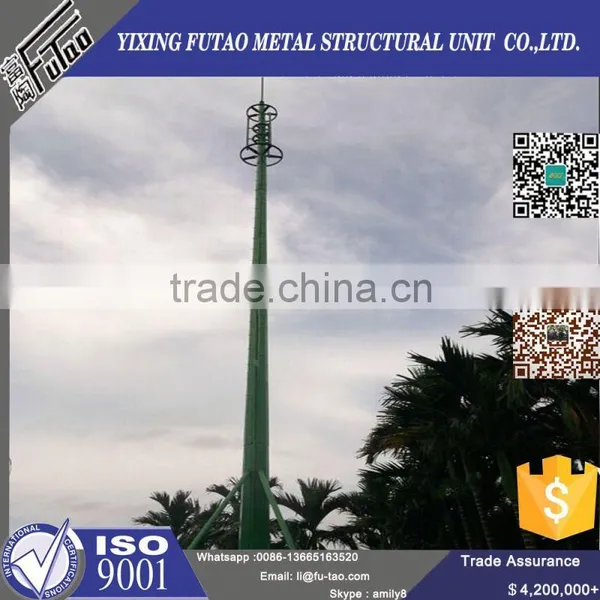 High Quality Galvanized Telecommunication Biomimetic Pole photo-3