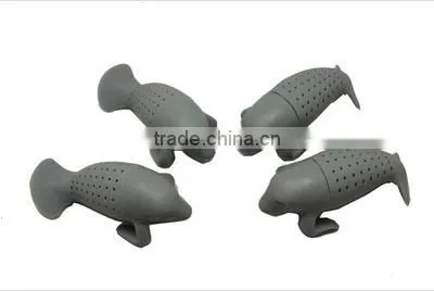 Convenience Silicone Manatea Tea Infuser Strainers Infuser Mana Leaf Filter Manatee Diffuser photo-2
