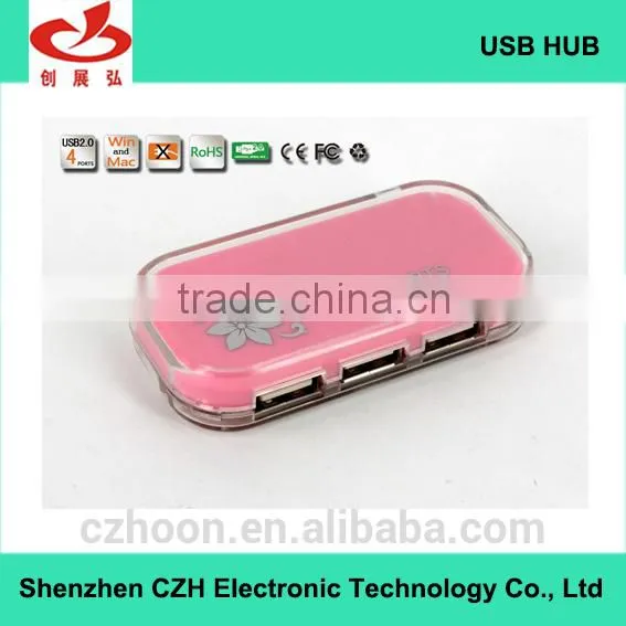 Colorful Usb Por Hub, Plastic Casing 4 Port Usb 2.0 Hub photo-2