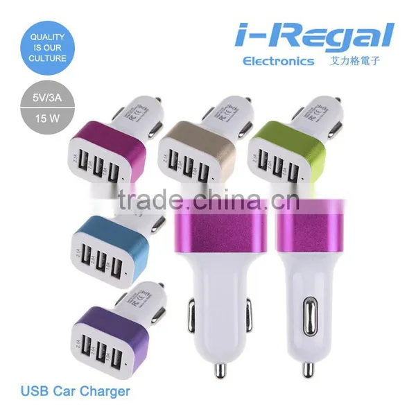 Universal Colorful Usb Mini Car Chargr for Iphone/ipad/samsung Car Usb Adapter photo-4