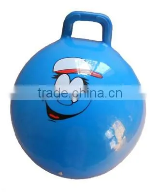 25cm Size Inflatable Pvc Bouncing Hopper Ball for Kids With Handle photo-2