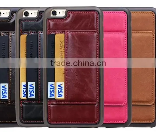 2015 New Arrival Hot Selling Leather Case for Iphone6, for Iphone6 Pink Housing photo-2