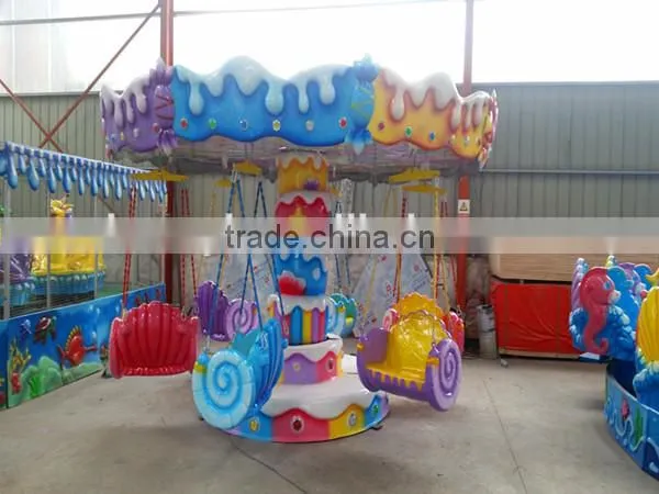 Indoor Children Amusement Equipment Candy Flying Chair Amusement Games Swing Chair photo-5