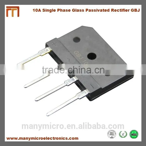 10A 50V-1000V Single Phase Glass Passivated Bridge Rectifier GBJ1006 photo-3