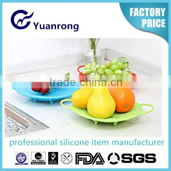 100% Silicone Food Steamer 2015 Home Steaming Pan Dishwasher Silicone Steamer