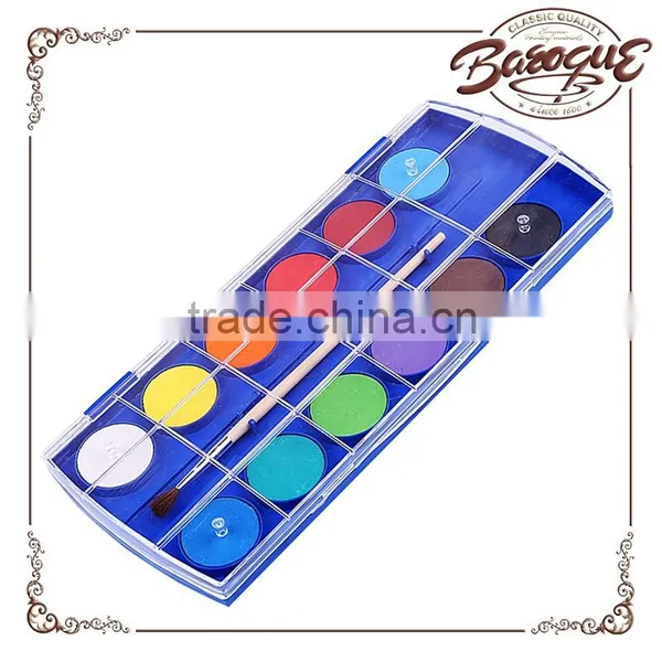 Promotional 12pcs Powder Summer Watercolor Paint Cakes Set Professional Quality,bulk Chinese Watercolor Paint photo-6
