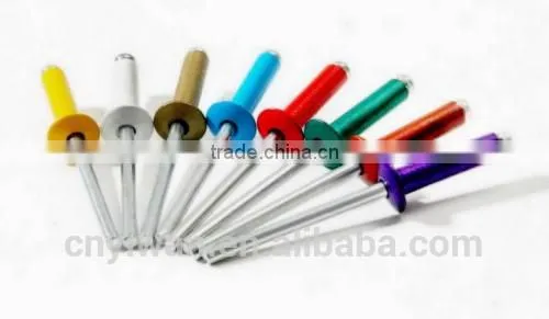 Chinese Color Coated Aluminium Blind Rivet With Steel Mandrel photo-2