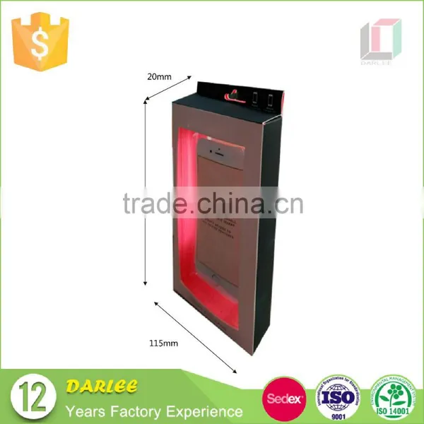 Hot Sale Creative Design Embossed UV Clear Window Custom Recyclable Packaging Box for Iphone Case photo-6
