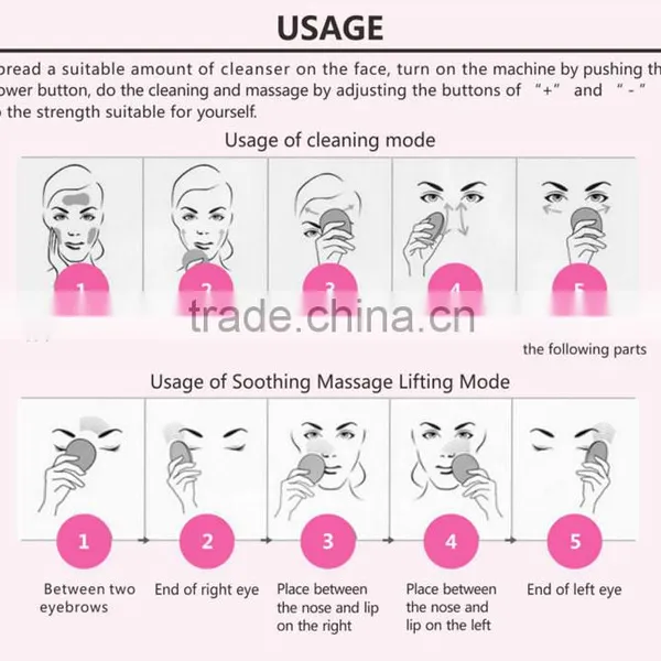 BPSK1068 Hot Selling Safe Make up Removal Brush/silicone Facial Brush photo-5