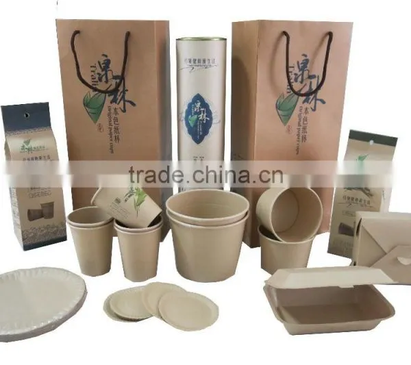 Natural Color Disposable Paper Tablewares