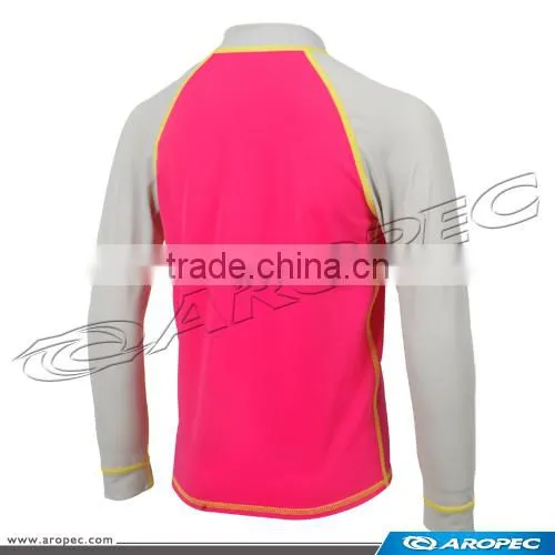 Sweet Kids Lycra Long Sleeve Zipper UV Swim Rash Guard photo-3