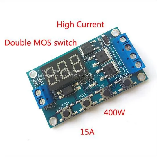 Trigger, Cycle, Timing, Delay Switch Circuit, Double MOS Tube Control Board Instead of the Relay Module, 12V 24V