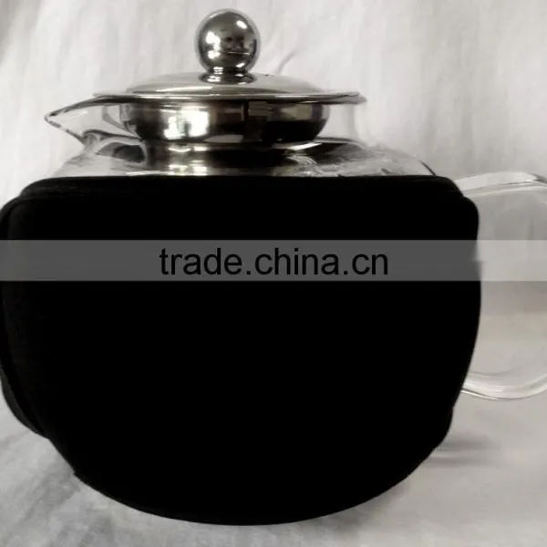 Teapot Kettle With Warmer - Tea Pot and Tea Strainer Set - Tea Infuser Holds photo-3