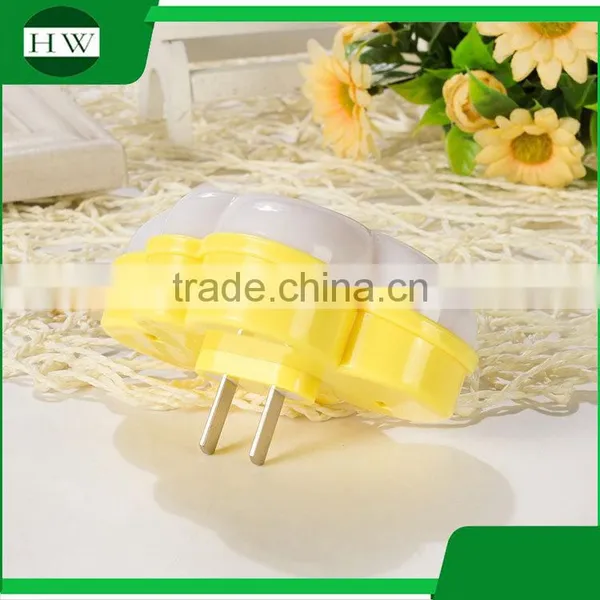 Plastic Mini Cartoon Cloud Electric Plug Socket Led Sensor Day Night Lamp Light photo-3