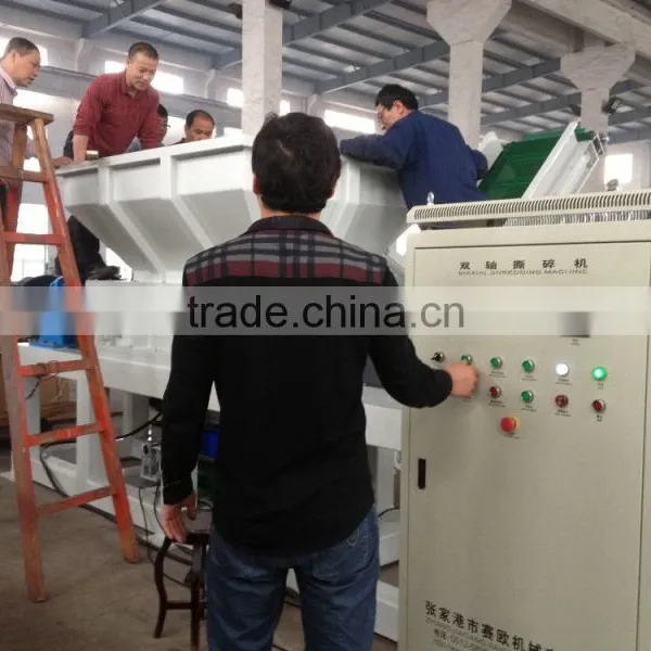 Waste Recycling Plastic Twin Shaft Shredder photo-6