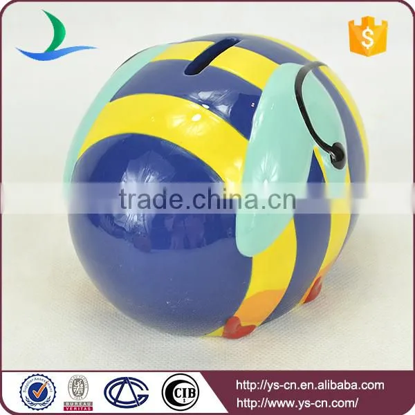Ceramic Custom Coin Bank With Bee Design photo-5