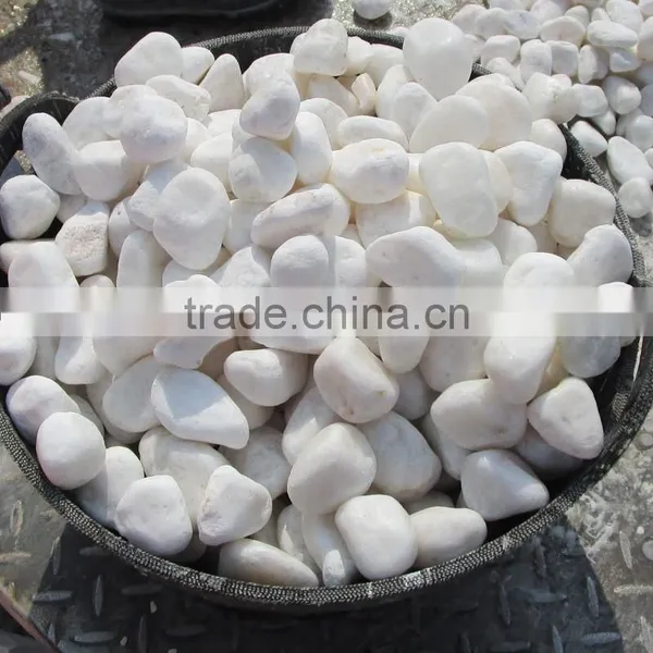 Cheap Natural Round White Pebble Stone For Garden photo-2