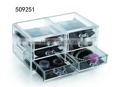 Clear Cosmetic / Make up Display Organizer Drawer photo-3