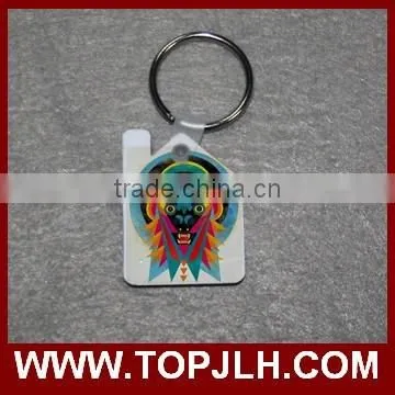 2017 Hot Sell Custom Printed Key Ring/blank MDF Key Chain for Sublimation photo-3