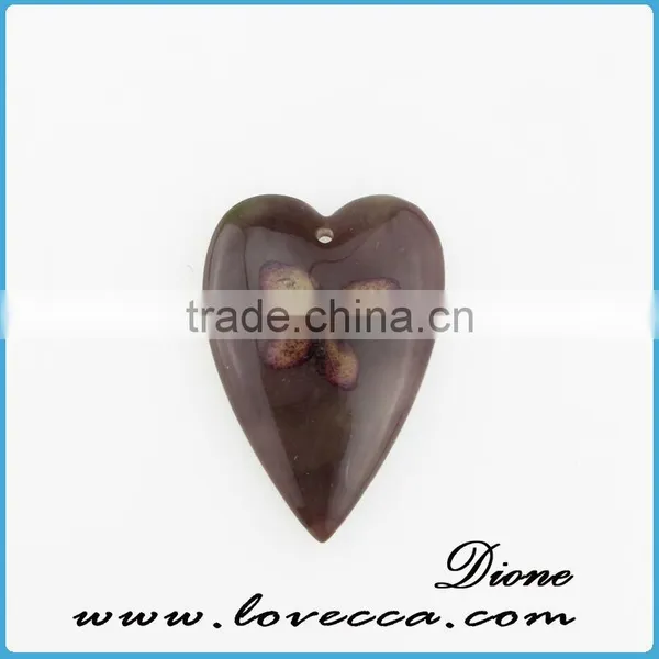 Round Shape Resin Cabochon Jewelry Pendant , Dried Flower Resin Cabochon , Clear Flat Resin Cabochon photo-6