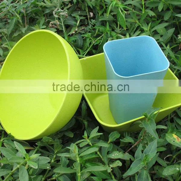 OEM Available No Pollution Food Grade Bamboo Fiber Dinner Set photo-3