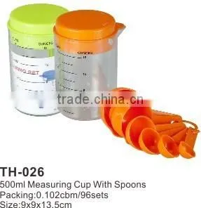 500ml Plastic Measuring Cup With Spoon