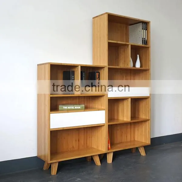2016 New Model Living Room Furniture Modern Bamboo Bookcase photo-2