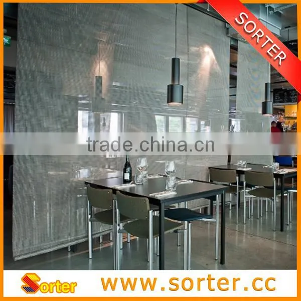 High Quality Silver Aluminum Mesh Used Office Room Partition Mesh Curtain photo-6