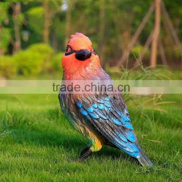 Factory Promotion Life Size Resin Parrot Fiberglass Animals for Sale photo-2