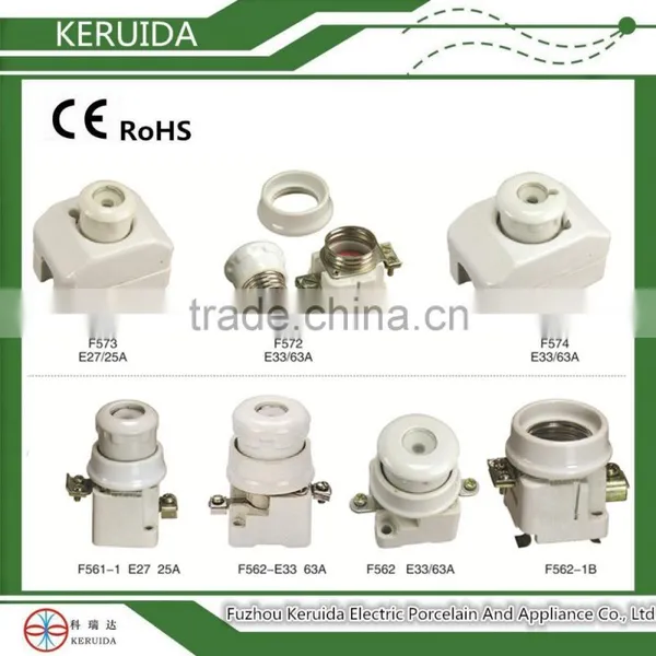 Screw Type Ceramic Fuse Base/ Porcelain Fuse/fuse Holder Box/fuse Unit photo-2