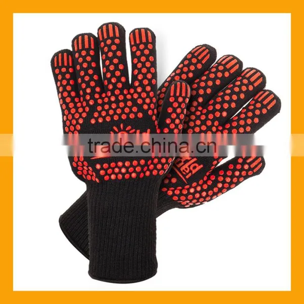 Non-Slip Kitchen Oven Mitts Heat Proof Gloves, Insulated Potholder for Cooking, Baking, Barbecue photo-2