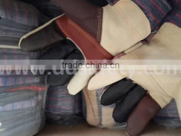 DDSAFETY Cow Grain Leather Work Gloves For Winter Safety Gloves photo-2