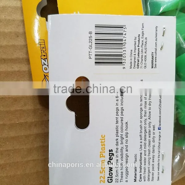 23cm Heavy Duty Plastic Camping Tent Peg/ Tent Pin for Tent photo-3