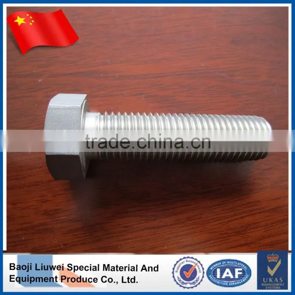 HIGH QUALITY AND LOW PRICE DIN933 TITANIUM HEXAGON HEAD BOLTS photo-2
