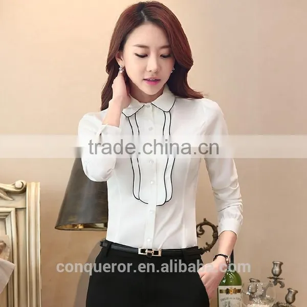 Business Women Made to Measure Fine Cotton Shirt photo-2