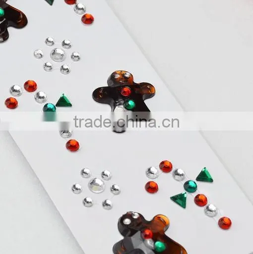 High Quality Wholesale Custom Children DIY Toy Self Adhesive Acrylic Craft Scrapbooking Gems Stone Sticker photo-5