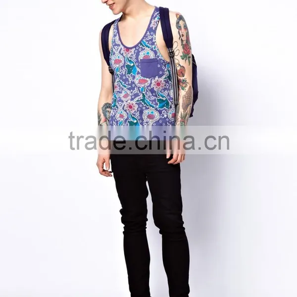 All Over Floral Print Chest Pocket Vests photo-4
