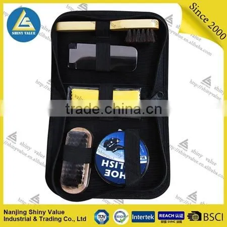 Portable Travel Use Shoe Shine Kit With Plastic Shoe Horn and Tin Shoe Polish photo-4
