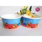 Single Wall 6oz Disposable Ice Cream Cups For Frozen Yogurt