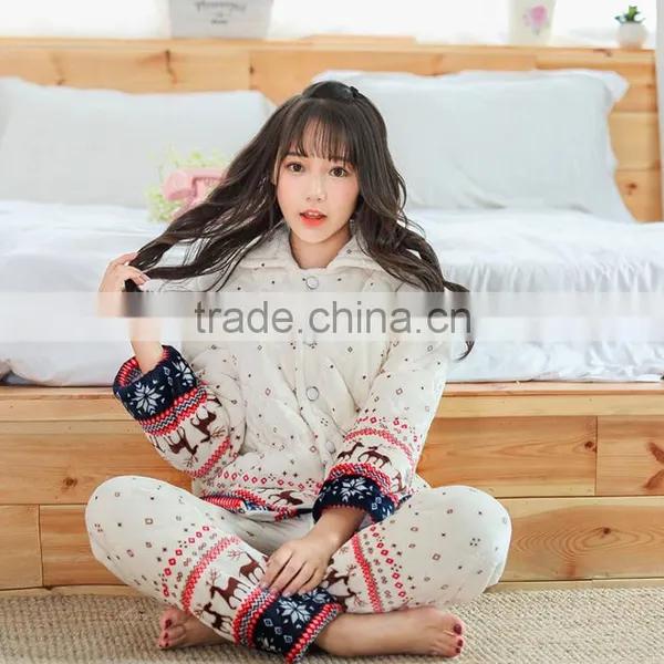 Popular Style Fleece Soft Women Sleepwear Low Price for Sale