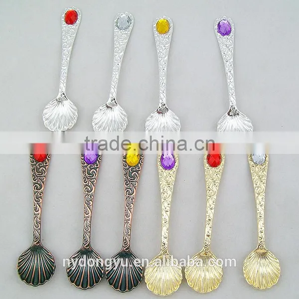 Retro Vintage Ship Shape Coffee Spoon /htg Zinc Alloy Ice Cream Spoon and Fork /fancy Dessert Spoon Jam Spoon Dinnerware photo-5