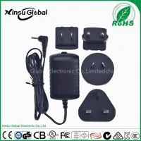 Multi Socket 3.2V1A Interchangeable Plugs AC Adapter With UK US EU AU Plugs