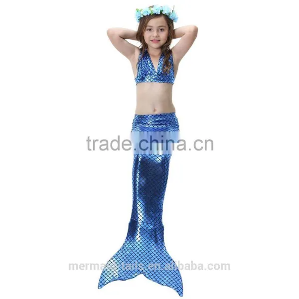 Fairy Costumes for Girls Beach Holiday Mermaid Fashion Bikini Sets 3PC photo-4