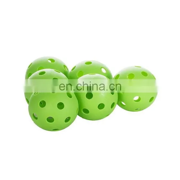 Colorful Outdoor Plastic Hollow Ball,indoor Dura Cricket Pickleball photo-4