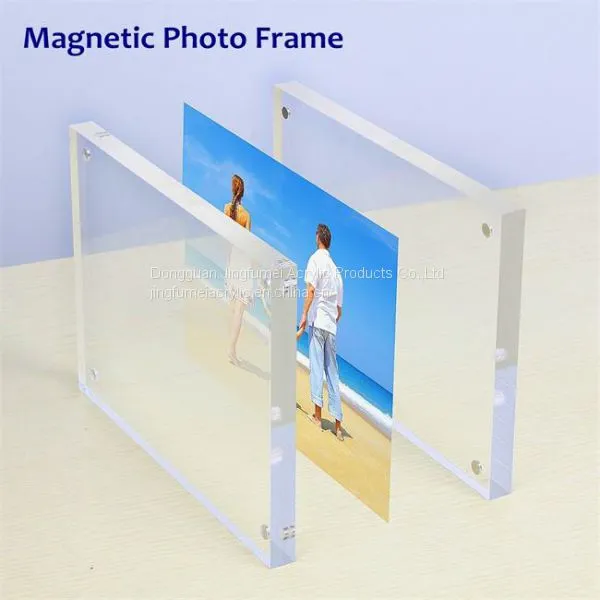 2017 New Design Photo Display Stand Acrylic Photo Holder Floating Effect Picture Frame photo-4