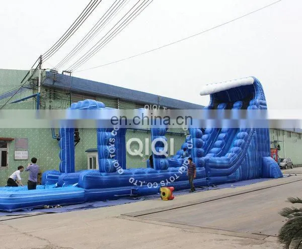 Commerical Cheap Giant Wave Inflatable Water Slide for Sale photo-2