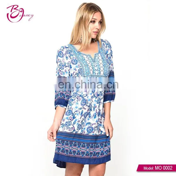 Guangzhou High End Popular Style Ladies Wear Retro Elegant Dress photo-4
